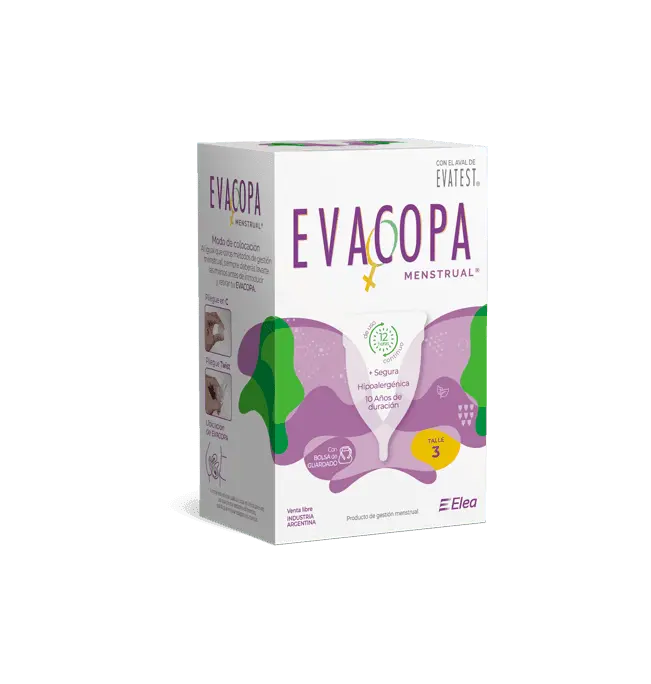 Caja de la copa menstrual EVACOPA talla 3