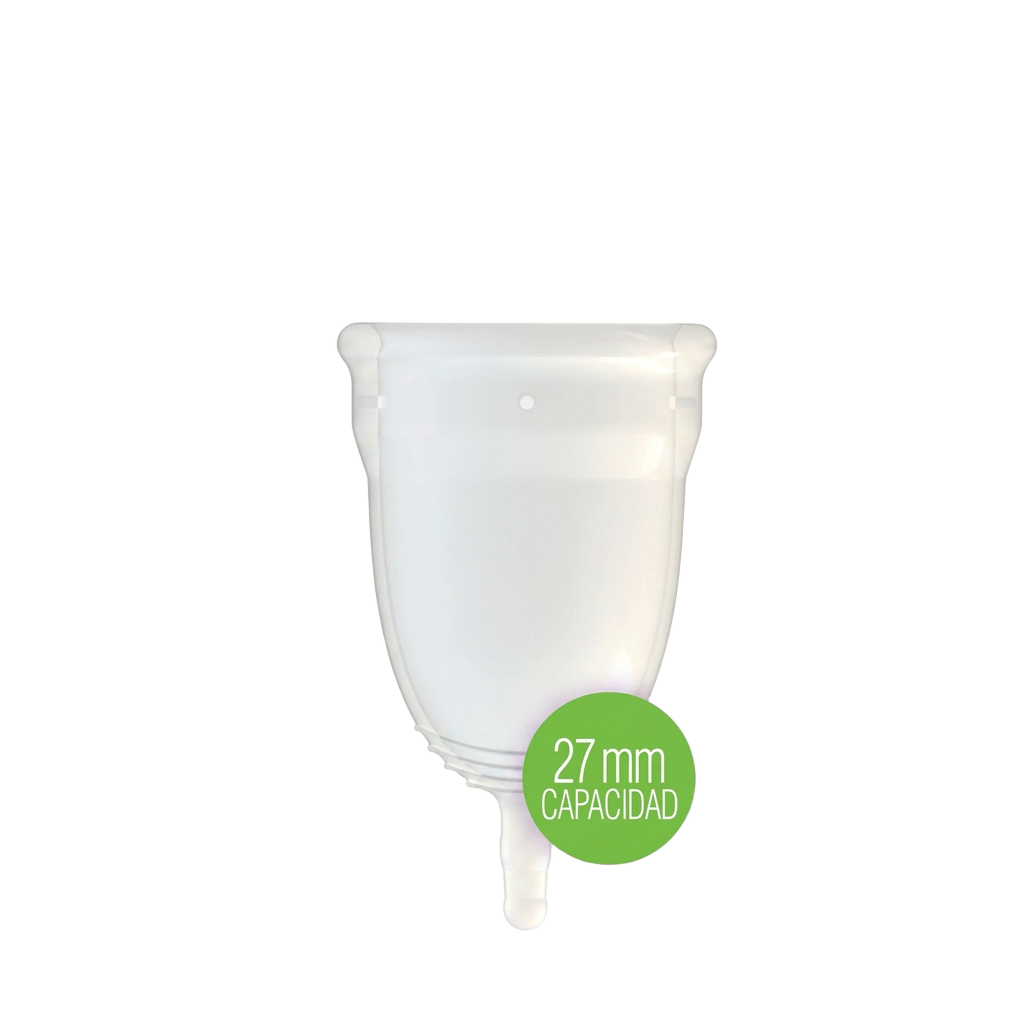 Copa menstrual Talla 2 · 43 mm × 53 mm · 27 ml